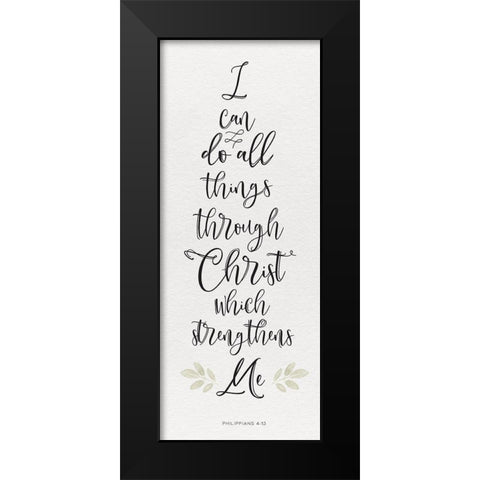 Inspired Panel IV Black Modern Wood Framed Art Print by Hartworks