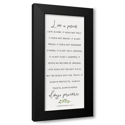 Inspired Panel V Black Modern Wood Framed Art Print with Double Matting by Hartworks