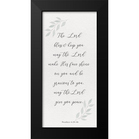 Inspired Panel VI Black Modern Wood Framed Art Print by Hartworks