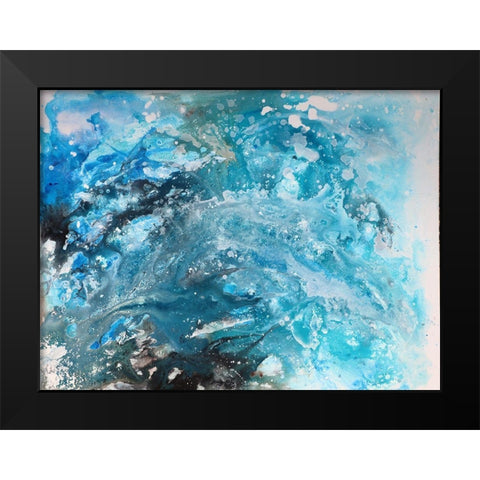 Galaxy abstract Black Modern Wood Framed Art Print by Chapman, Marcy