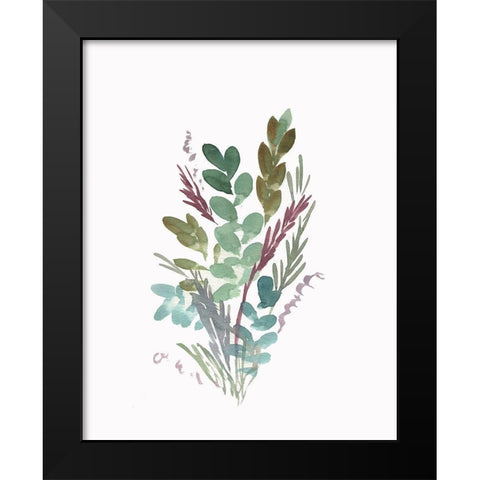 Farmhouse Florals I Black Modern Wood Framed Art Print by Chapman, Marcy