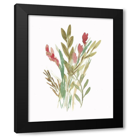 Farmhouse Florals IV Black Modern Wood Framed Art Print with Double Matting by Chapman, Marcy