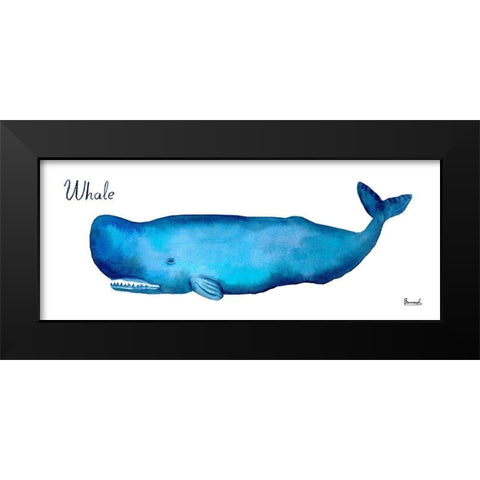 Life of the Big Blue II Black Modern Wood Framed Art Print by Bannarot