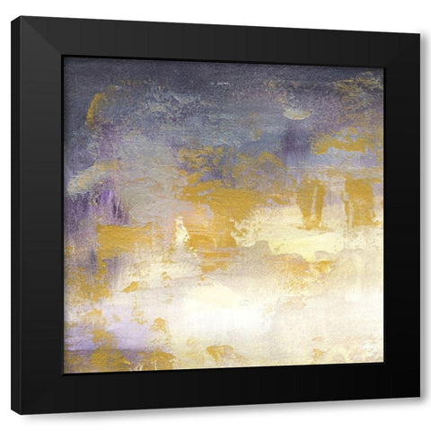 Sunrise Abstract I Black Modern Wood Framed Art Print with Double Matting by Tre Sorelle Studios