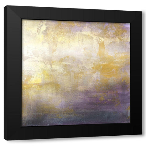 Sunrise Abstract II Black Modern Wood Framed Art Print with Double Matting by Tre Sorelle Studios