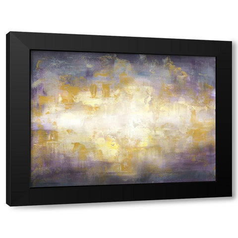 Sunrise Abstract Landscape Black Modern Wood Framed Art Print by Tre Sorelle Studios