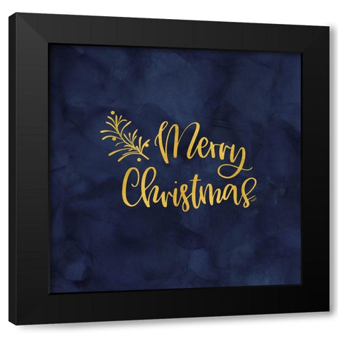 All that Glitters for Christmas IV-Merry Christmas Black Modern Wood Framed Art Print by Reed, Tara