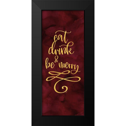 All that Glitters panel III-Be Merry Black Modern Wood Framed Art Print by Reed, Tara