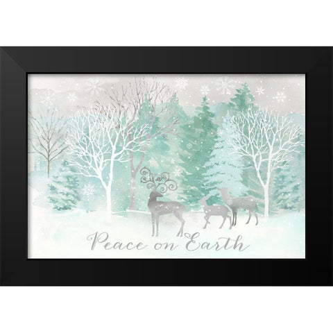 Peace on Earth Silver landscape Black Modern Wood Framed Art Print by Coulter, Cynthia