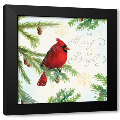 Christmas Blessings I Black Modern Wood Framed Art Print by Cusson, Marie Elaine