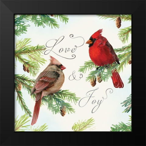 Christmas Blessings III Black Modern Wood Framed Art Print by Cusson, Marie Elaine