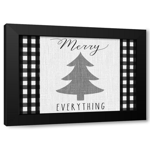 Winter Wonder landscape II Black Modern Wood Framed Art Print with Double Matting by Hartworks