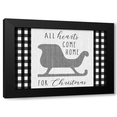 Winter Wonder landscape III Black Modern Wood Framed Art Print by Hartworks