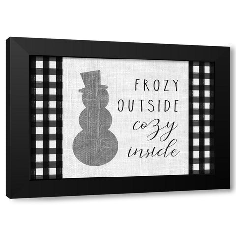 Winter Wonder landscape IV Black Modern Wood Framed Art Print with Double Matting by Hartworks