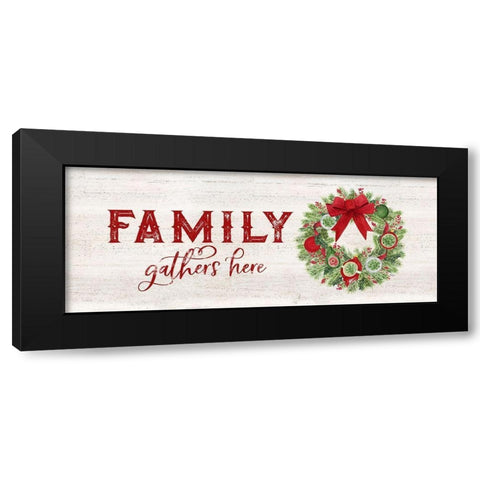 Season of Giving panel II Black Modern Wood Framed Art Print with Double Matting by Reed, Tara