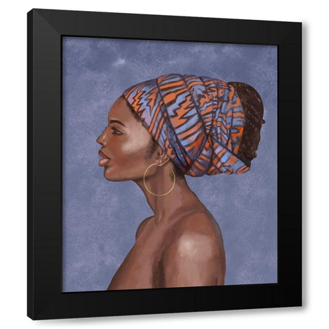 Beautiful Woman II Black Modern Wood Framed Art Print by Bannarot