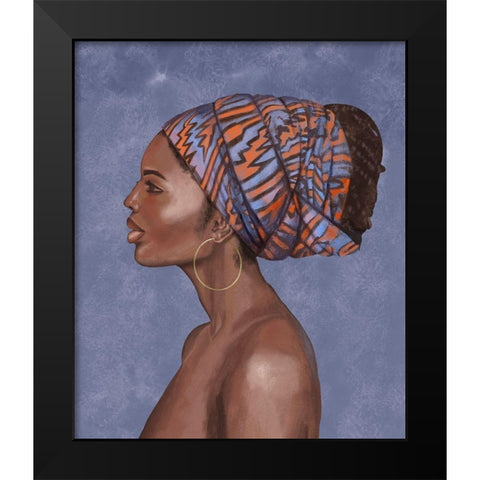 Beautiful Woman II Black Modern Wood Framed Art Print by Bannarot