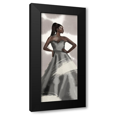 Dressed in Gray I Black Modern Wood Framed Art Print with Double Matting by Bannarot