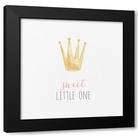 Princess II-Sweet Black Modern Wood Framed Art Print by Hartworks