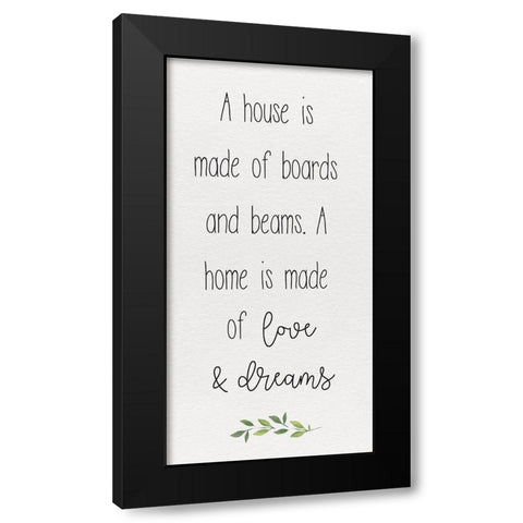 Inspired Life vertical II-House Black Modern Wood Framed Art Print with Double Matting by Hartworks