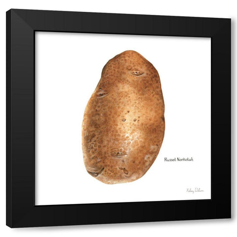 Organic Potatoes III Black Modern Wood Framed Art Print with Double Matting by Wilson, Kelsey
