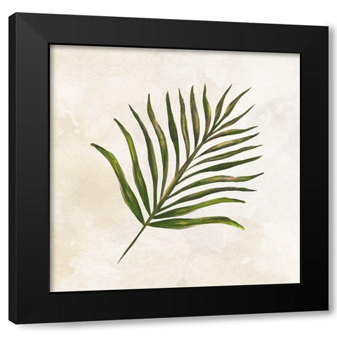 Tropical Leaves IV Black Modern Wood Framed Art Print with Double Matting by Lee C