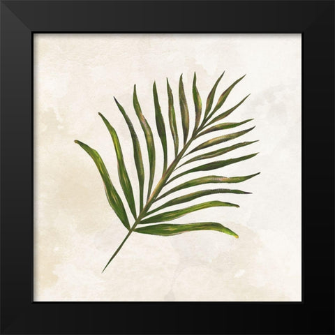 Tropical Leaves IV Black Modern Wood Framed Art Print by Lee C