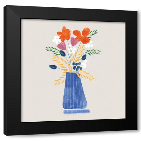 Contemporary Vase I Black Modern Wood Framed Art Print by Northern Lights