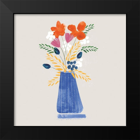 Contemporary Vase I Black Modern Wood Framed Art Print by Northern Lights