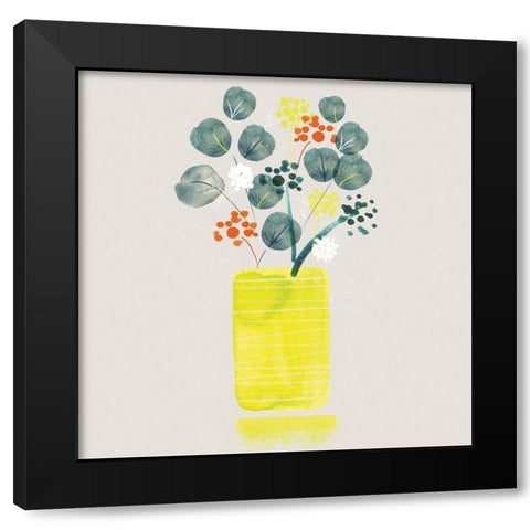 Contemporary Vase II Black Modern Wood Framed Art Print by Northern Lights