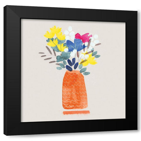 Contemporary Vase III Black Modern Wood Framed Art Print by Northern Lights