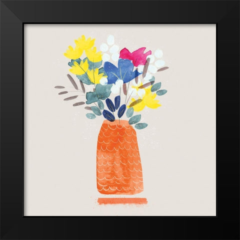 Contemporary Vase III Black Modern Wood Framed Art Print by Northern Lights