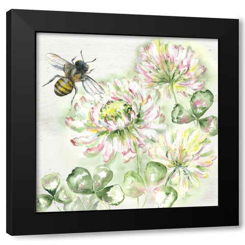 Honey Bee III Black Modern Wood Framed Art Print with Double Matting by Tre Sorelle Studios