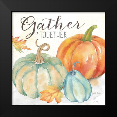 Pumpkin Patch Sentiment II-Grateful Black Modern Wood Framed Art Print by Coulter, Cynthia