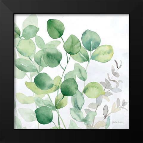 Eucalyptus Leaves II Black Modern Wood Framed Art Print by Coulter, Cynthia