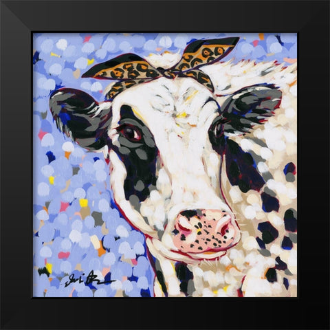 Betty Black Modern Wood Framed Art Print by Augustine, Jodi