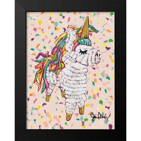 Queen Pinata Black Modern Wood Framed Art Print by Augustine, Jodi