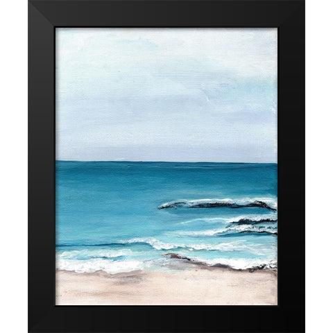 Oceanside View I Black Modern Wood Framed Art Print by Chapman, Marcy