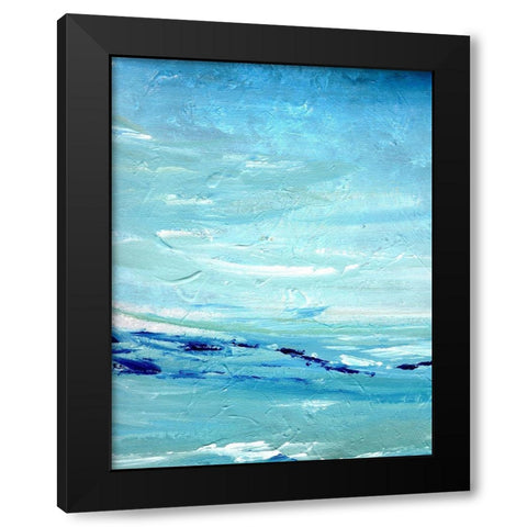 Oceanside View II Black Modern Wood Framed Art Print with Double Matting by Chapman, Marcy