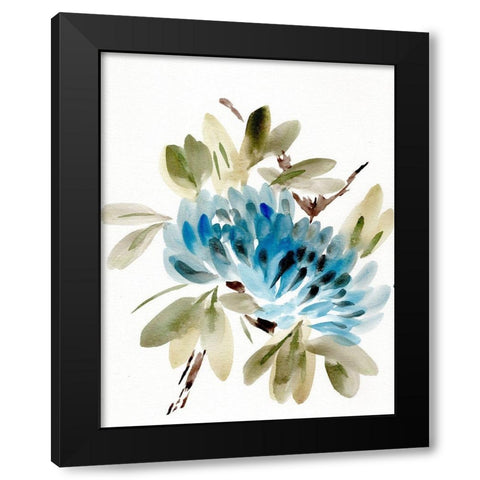 Farmhouse Florals VI Black Modern Wood Framed Art Print with Double Matting by Chapman, Marcy