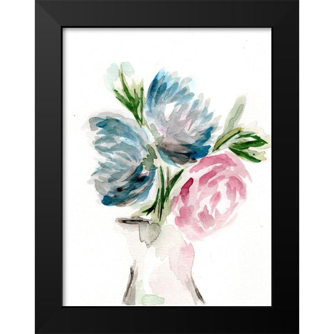 Floral Vase I Black Modern Wood Framed Art Print by Chapman, Marcy