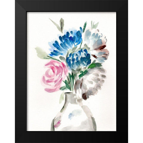 Floral Vase II Black Modern Wood Framed Art Print by Chapman, Marcy