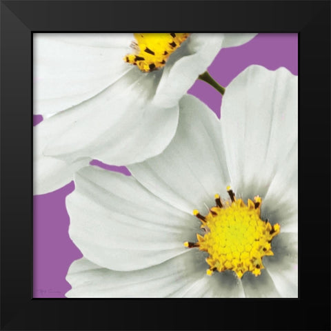 Flower Pop II Black Modern Wood Framed Art Print by Cusson, Marie Elaine