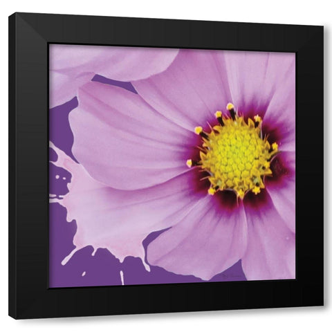 Flower Pop III Black Modern Wood Framed Art Print by Cusson, Marie Elaine