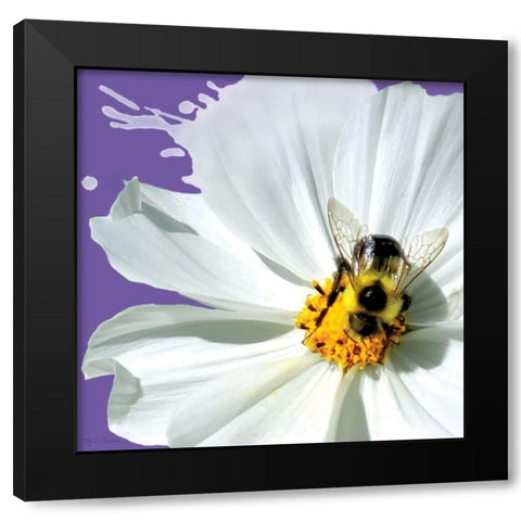 Flower Pop IV Black Modern Wood Framed Art Print with Double Matting by Cusson, Marie Elaine