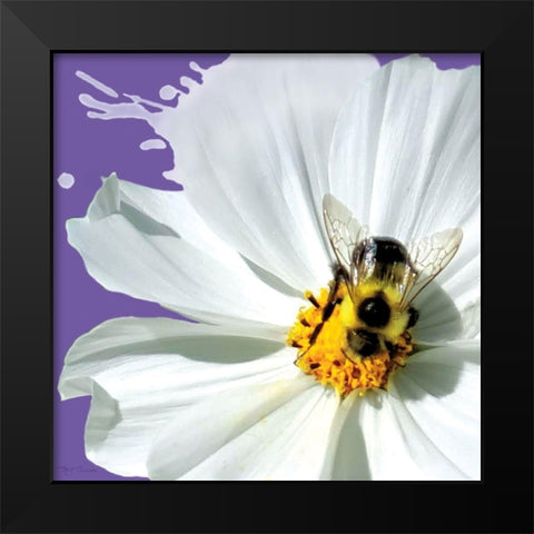 Flower Pop IV Black Modern Wood Framed Art Print by Cusson, Marie Elaine