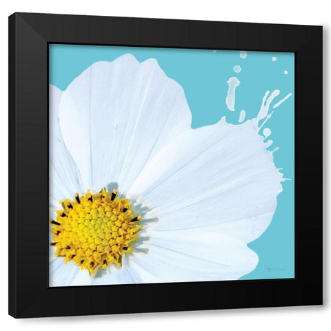Flower Pop V Black Modern Wood Framed Art Print with Double Matting by Cusson, Marie Elaine