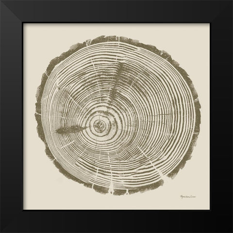Tree Trunk cream I Black Modern Wood Framed Art Print by Cusson, Marie Elaine