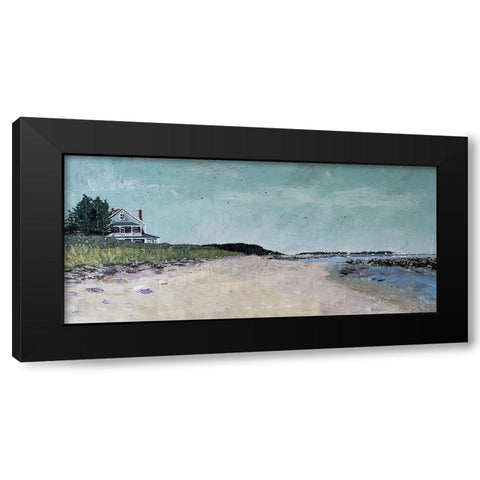 Metis Beach I Black Modern Wood Framed Art Print with Double Matting by Cusson, Marie Elaine