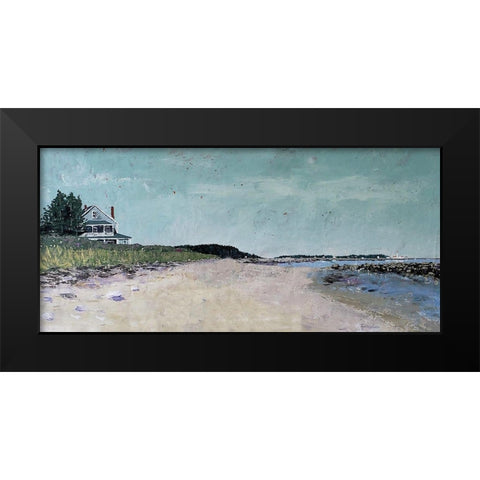 Metis Beach I Black Modern Wood Framed Art Print by Cusson, Marie Elaine